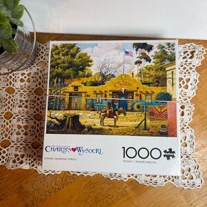 Charles Wysocki 1000-Piece Puzzle - Vibrant Sunday Morning Scene
